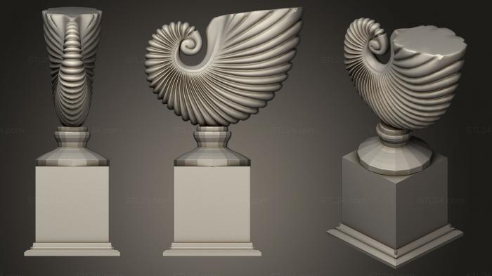 Статуэтки и статуи разные (Скульптурная чаша, STKR_0932) 3D модель для ЧПУ станка